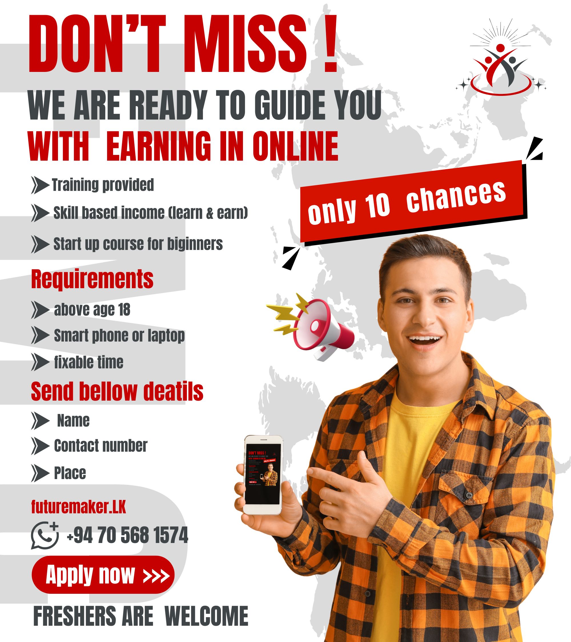 Guidence with earning in online